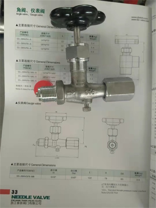 發(fā)往新加坡、印尼的儀表閥-bleed needle valve